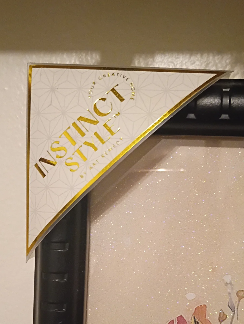 Instinct Style Black Framed Fashion Wall Art